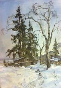 Март. Сараи (2009, х.м., 60x40, арт. 55К.1) - 20 400 ₽