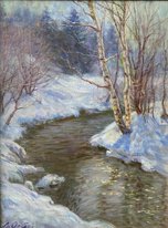 Вестник весны (2005, х.м., 49x30.5, арт. 32К.008) - 25 500 ₽