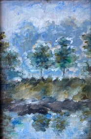 На том берегу (2012, х.к.м., 15x10, арт. 79К.01) - 1 700 ₽