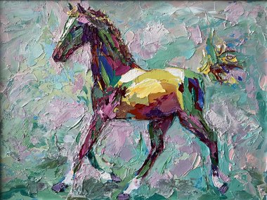 Стригунок (2024, х.к.м., 30x40, арт. 76к33) - 8 500 ₽