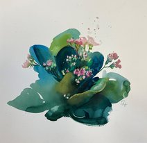 Бадан (год не указан, бум.,акв.,пастель, 32x33, арт. 12К.18) - 5 100 ₽