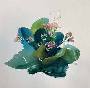 Бадан (год не указан, бум.,акв.,пастель, 32x33, арт. 12К.18) - 5 100 ₽