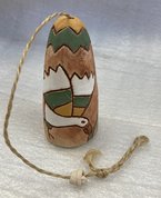 колокольчик с птицей (2025, терракота, 9.5x4.5, арт. 12п021) - 600 ₽