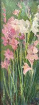 Гладиолусы (2024, х.м., 50x20, арт. 9к1) - 7 700 ₽
