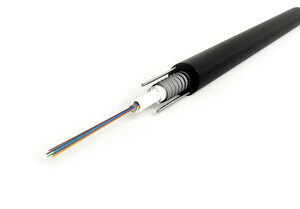 Оптоволоконный кабель 50/125 OM3 многомодовый Hyperline FO-SRA-OUT-503-8-PE-BK 8 волокон