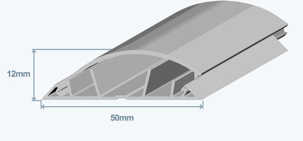 кабель-канал 50х12 efapel 10110 ccz серый