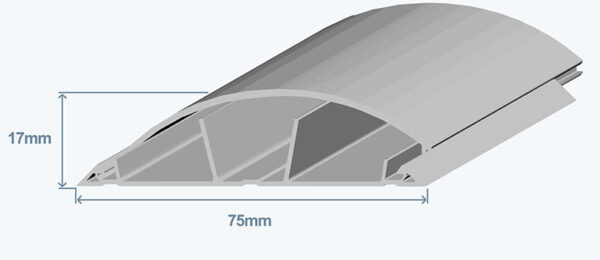 кабель-канал 75х17 efapel 10120 ccz серый