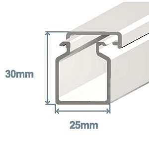 Кабель-канал 25х30 Efapel 13010 CBR белый