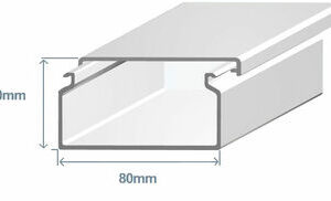 Кабель-канал 80х40 Efapel 13050 CBR белый
