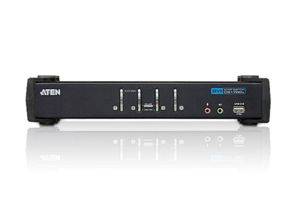 aten cs1764a-at-g 4-х портовый usb 2.0 dvi kvmp-переключатель