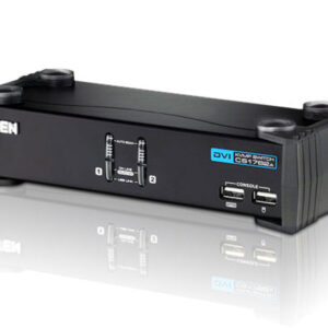 ATEN CS1762A-AT-G Переключатель, электрон., KVM+Audio+USB 2.0, 1 user USB+DVI, 2 cpu USB+DVI, со шнурами USB 2х1.8м., 1920x1200 60Hz, настол., исп.стандарт.шнуры, без OSD, некаскад., (WIN98SE/ME/2000/XP/2003/Vista/MAC/Linux/SUN/FreeBSD, USB Hub 2 пор