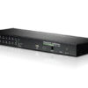 aten cs1716a-at-g переключатель, электрон., kvm, 1 user ps2/usb+vga 16 cpu ps2/usb+vga, со шнурами usb 2х1,8м,, 2048x1536, 1u 19", исп,спец,шнуры, osd, каскад 512