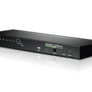 ATEN CS1708A-AT-G Переключатель, электрон., KVM, 1 user PS2/USB+VGA,, 8 cpu PS2/USB+VGA, со шнурами USB 2х1,8м,, 2048x1536, 1U 19", исп,спец,шнуры, OSD, каскад 256