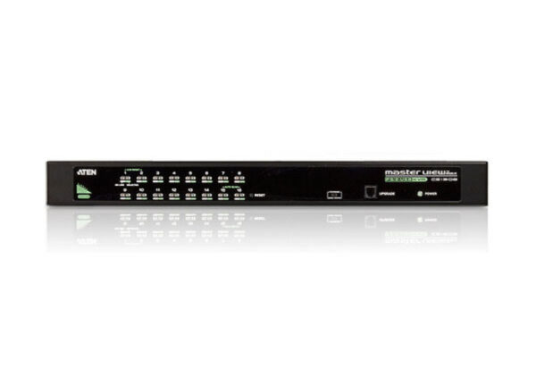 aten cs1316-at-g переключатель, электрон., kvm, 1 user ps2/usb+vga, 16 cpu ps2/usb+vga, со шнуром для подключ. консоли ps2/usb 0.27м., 2048x1536, 1u 19", исп.спец.шнуры, osd, каскад 256/2 уровня