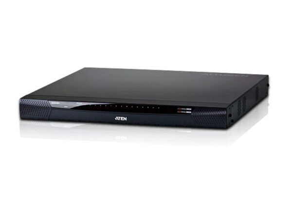 aten/altusen kn2116va-ax-g переключатель, электрон., kvm, 1 local user ps2/usb+vga+2 ip, 16 cpu (ps2/usb/sun+vga)/rs232, без шнуров и адаптеров, 1600x1200, 1u 19", исп.адаптеры и utp, osd, каскад 256, (двойное питание, поддержка технол. шифр.)