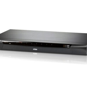 ATEN KN1108VA-AX-G KVM-переключатель 19", KVM, 2> 8 портов/port PS/2, USB, SUN, RS232, с адаптерами 2xSA0142,управл.1 локал.+1 удал.TCP/IP;1900x1200/50м