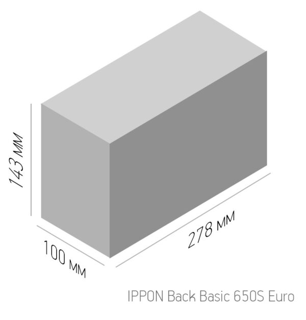 ippon back basic 650 s euro источник бесперебойного питания 650 ва/360 вт