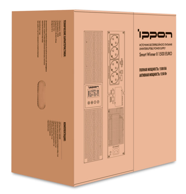 ippon smart winner ii euro 1500 источник бесперебойного питания 1500va/1350w