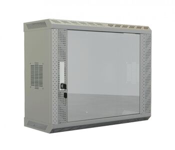 Шкаф телекоммуникационный настенный 19" 6U Hyperline TWS-0625-GP-RAL7035