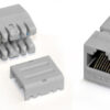 hyperline kjne-8p8c-c5e-90-gy вставка keystone jack rj-45(8p8c), категория 5e, 110 idc, заделка с помощью ne-tool, серая