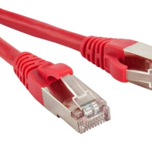 Патч-корд Hyperline PC-LPM-STP-RJ45-RJ45-C6-0.5M-LSZH-RD Кат.6 0.5 м красный