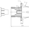 hyperline fa-p11z-sc/sc-n/bk-gn оптический проходной адаптер sc-sc, sm, simplex, корпус пластиковый, зеленый, черные колпачки