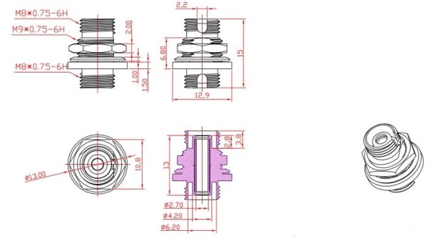 hyperline fa-s00z-fc/fc-n/gn-sl оптический проходной адаптер fc-fc, sm, simplex, корпус металл, зеленые колпачки