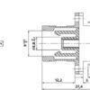 hyperline fa-p11z-sc/sc-n/bk-bg оптический проходной адаптер sc-sc, mm, simplex, корпус пластиковый, бежевый, черные колпачки