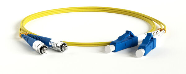 патч-корд оптический lc-fc hyperline fc-d2-9-fc/ur-lc/ur-h-50m-lszh-yl 9/125 50 м