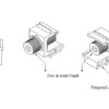 hyperline kj1-fcon-g-wh вставка формата keystone jack с проходным адаптером f-типа, gold plated, rohs, белая