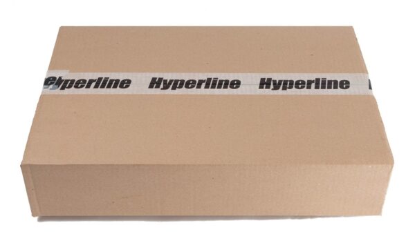 hyperline fo-19r-2u-6xslt-w140h42-48un-gy бокс оптический универсальный 19", от 8 до 48 портов (sc, duplex lc, st, fc), со сплайс пластиной, без пигтейлов и проходных адаптеров, 2u, серый