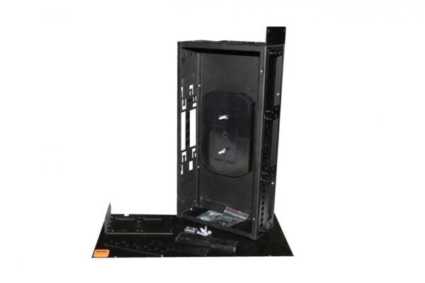 hyperline fo-19r-2u-6xslt-w140h42-48un-bk бокс оптический универсальный 19", от 8 до 48 портов (sc, duplex lc, st, fc), со сплайс пластиной, без пигтейлов и проходных адаптеров, 2u, черный