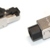 hyperline pluf-8p8c-s-c6a-sh разъем rj-45 (8p8c) под витую пару, полевая заделка, категория 6a, экранированный, для одножильного кабеля (внешний диаметр кабеля 6-8 мм, 23-26 awg), накручивающийся хвостовик