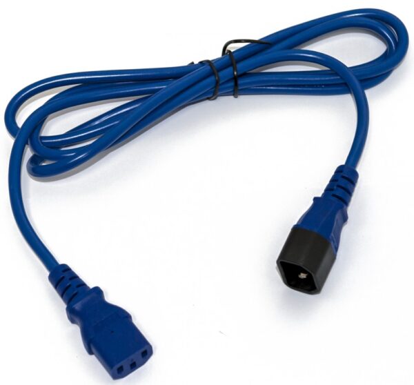 кабель питания монитор-компьютер hyperline pwc-iec13-iec14-1.8-bl 1.8 метра