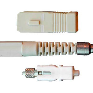 Hyperline SC-MM-3 Разъем клеевой SC, MM (для многомодового кабеля), 3 мм, simplex, (белый)