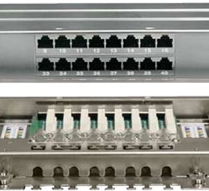 Патч-панель высокой плотности Hyperline 19" PPHD-19-48-8P8C-C5E-SH-110D 1U 48 портов
