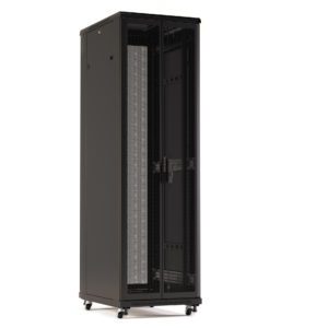 Шкаф напольный 19-дюймовый 42U Hyperline TTR-4261-DD-RAL9005