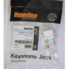 hyperline kj9-8p8c-c5e-90-wh вставка keystone jack rj-45(8p8c), категория 5e, белая