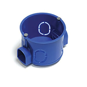 Ecoplast 44661 Коробка установочная D60x40мм со стык. ушками межцентр. 71мм, IP20, синий