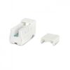 hyperline kjne-8p8c-c5e-90-wh вставка keystone jack rj-45(8p8c), категория 5e, 110 idc, заделка с помощью ne-tool, белая