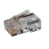 hyperline plug-8p8c-u-c3-100 разъем rj-45(8p8c) под витую пару, категория 3 (6 µ"/ 6 микродюймов), универсальный (для одножильного и многожильного кабеля) (100 шт)