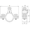 dkc / дкс 6042-16 хомут заземления для труб ф16-3/8", оцинкованная сталь