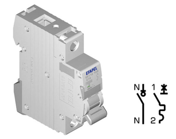 efapel 55125 5cp выключатель автоматический мсв 1р+n 4,5ka - c - 25a