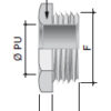 dkc / дкс 6052-16a втулка защитная, м16х1,5, никелированная латунь