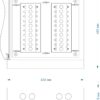 cabeus db-200p коробка распределительная на 200 пар, 450х420х75 мм