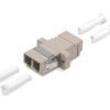 cabeus dlc-dlc-mm проходной соединитель lc-lc duplex, mm(для многомодового кабеля), корпус пластмассовый (sc adapter simplex dimension)