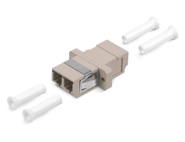 cabeus dlc-dlc-mm проходной соединитель lc-lc duplex, mm(для многомодового кабеля), корпус пластмассовый (sc adapter simplex dimension)