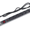 блок евророзеток для 19" шкафов 16а cabeus pdu-6p-f-2eu 6 розеток