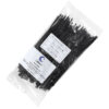 cabeus gtout-150 стяжка нейлоновая неоткрывающаяся, безгалогенная (halogen free), 150x3.6мм, черная, outdoor (для использования от -40 до +85 c), устойчивая к uv, (100 шт)