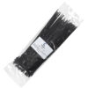 cabeus gtout-250 стяжка нейлоновая неоткрывающаяся, безгалогенная (halogen free), 250x3.6мм, черная, outdoor (для использования от -40 до +85 c), устойчивая к uv, (100 шт)